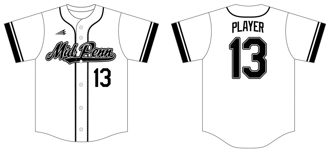 Mid Penn Prospects Custom Throwback Baseball Jerseys